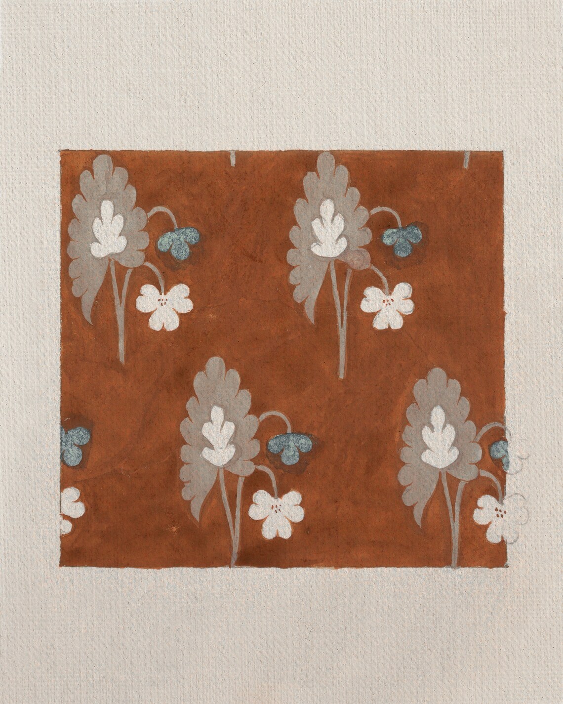 Vintage Floral Textile Print, Boho Decor - Image 3