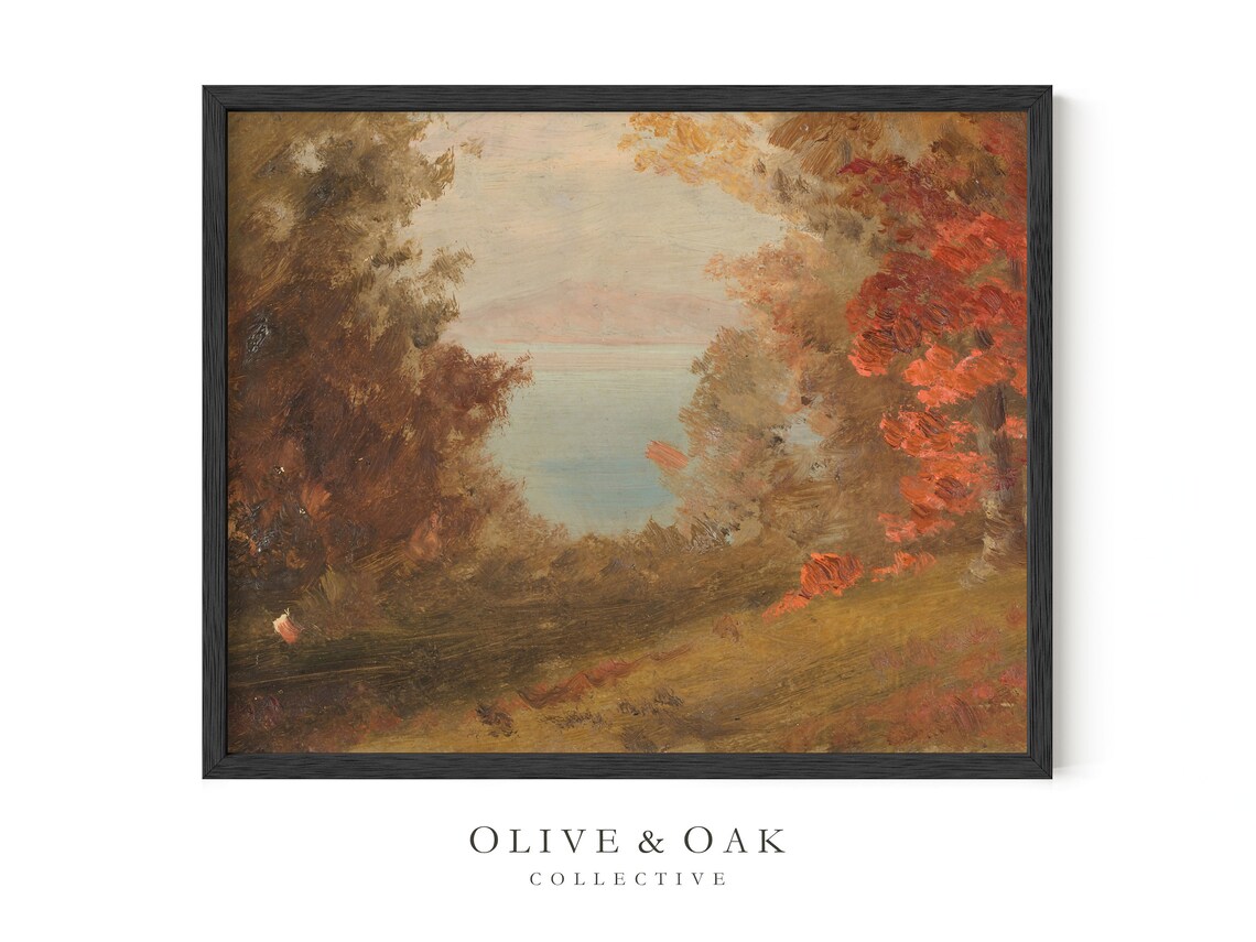Autumn Landscape Painting, Fall Decor Art Print - Image 2