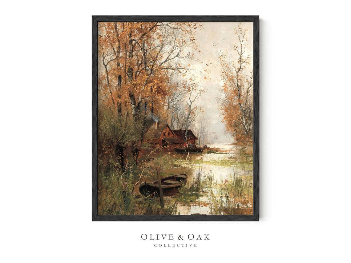 Fall Landscape - Vintage Cottagecore - Image 3