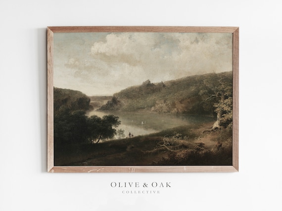 Rustic Landscape Vintage Decor Art Print