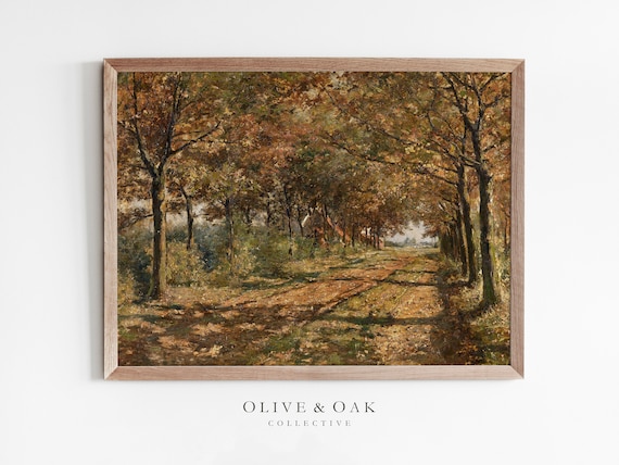 Fall Landscape - Vintage Art