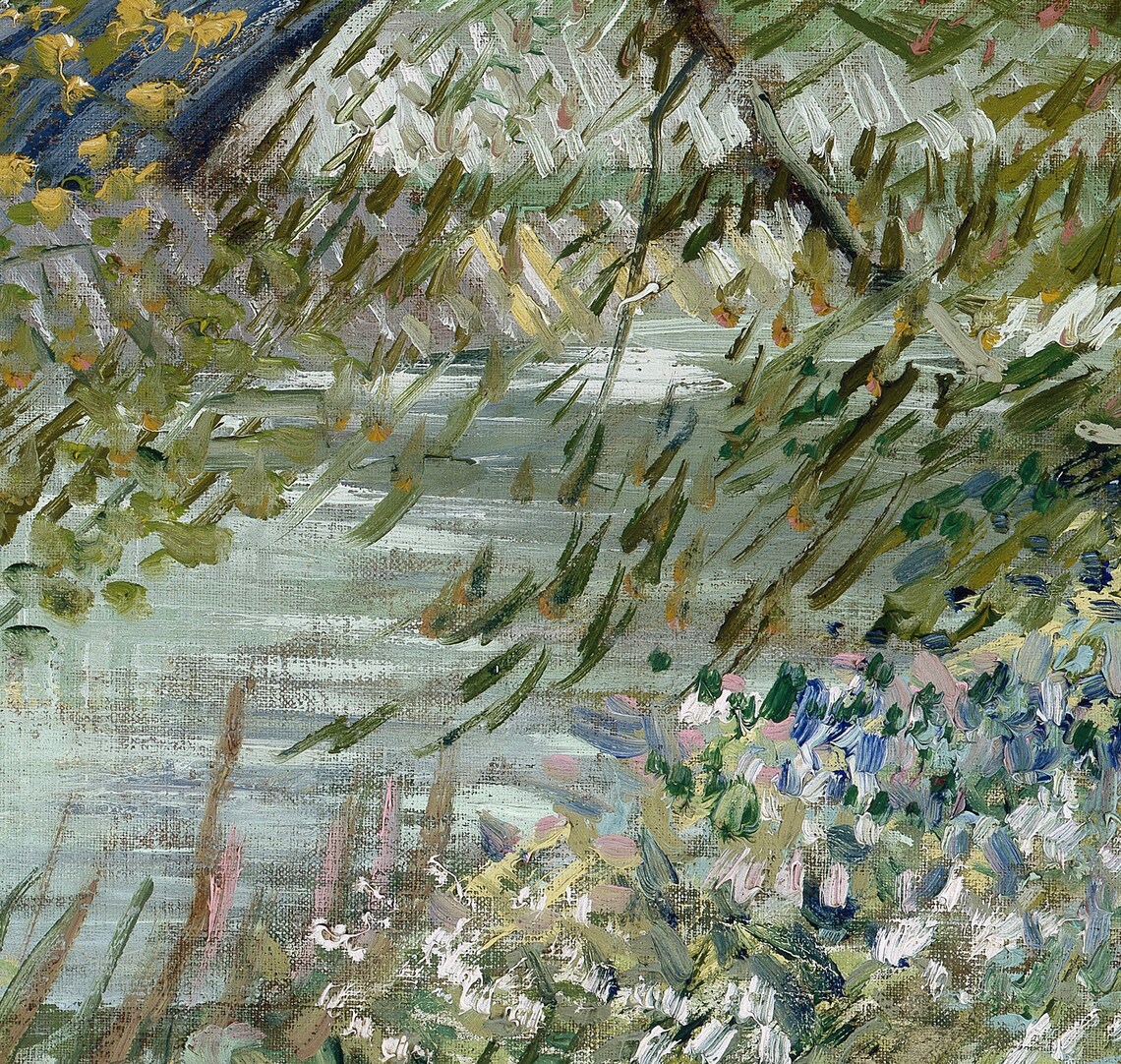 Spring Landscape Painting, Soft Green Nursery Decor - Image 3