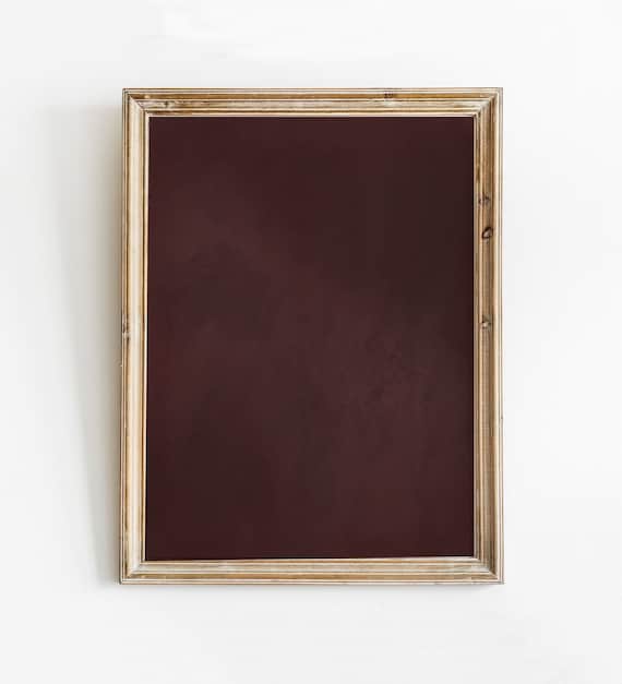 Deep Burgundy Solid Color Texture Moody Modern Abstract Poster