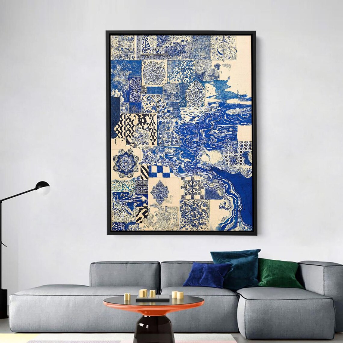 Islamic Tile And Water Pattern, Turkish Motif