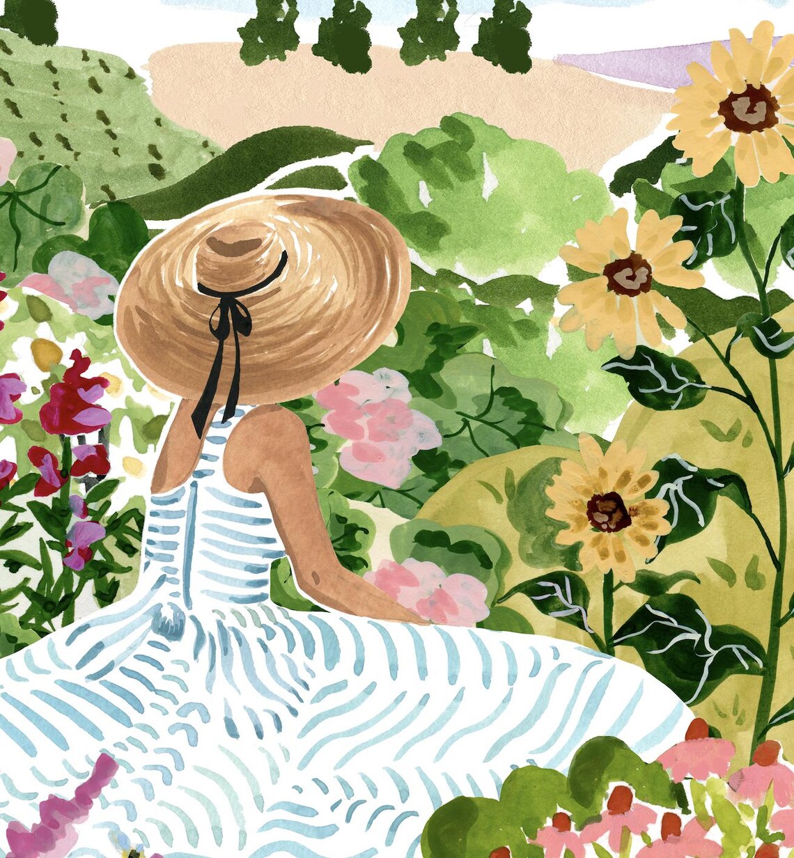 Garden Daydream Art Print, Whimsical Garden Decor - Image 2