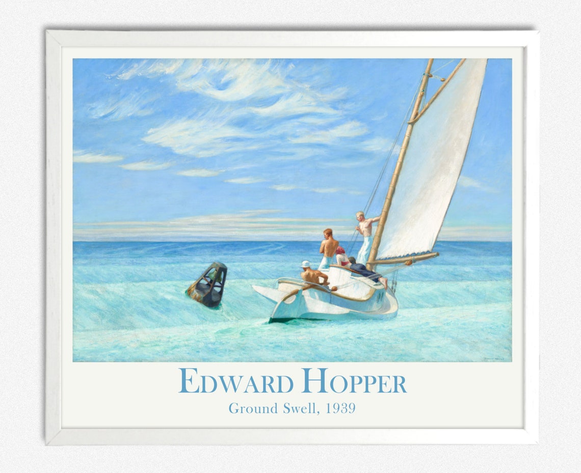 Ground Swell by Edward Hopper, Nautical Poster - Image 2