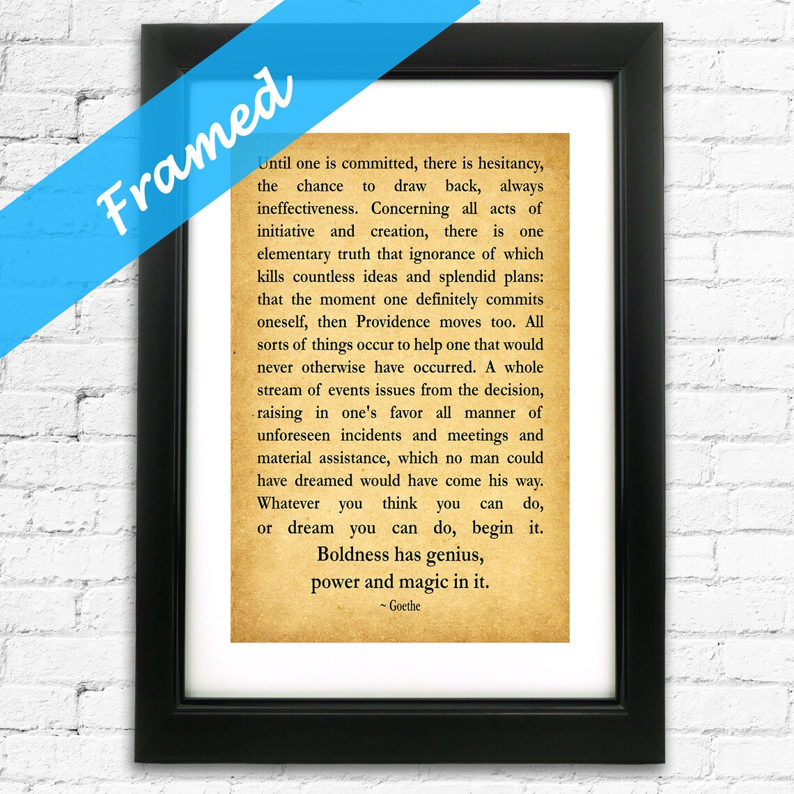 Gift for New Business Entrepreneur, Inspiring Quotation