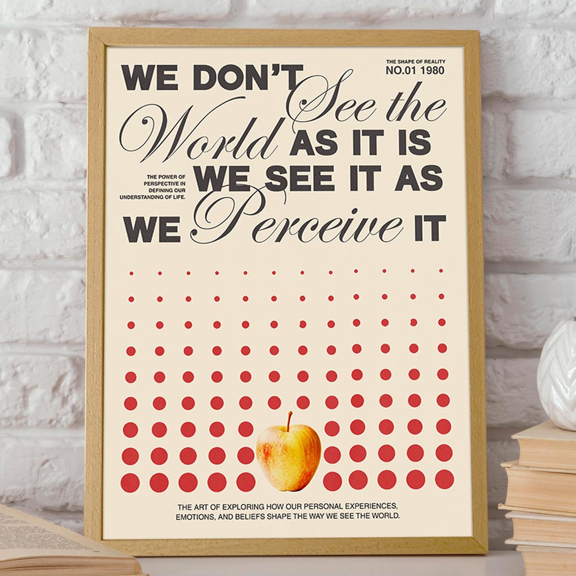 Perception Typography Poster, Minimalist Concept - Image 2