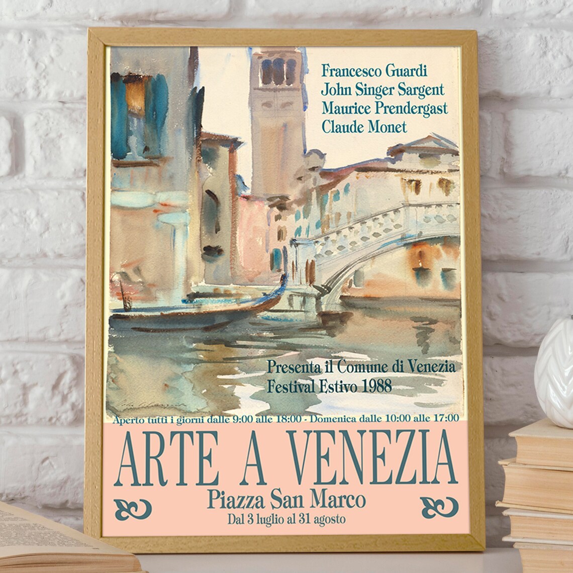 Venice Travel Poster, Art Exhibition Wall Art Print - Image 2