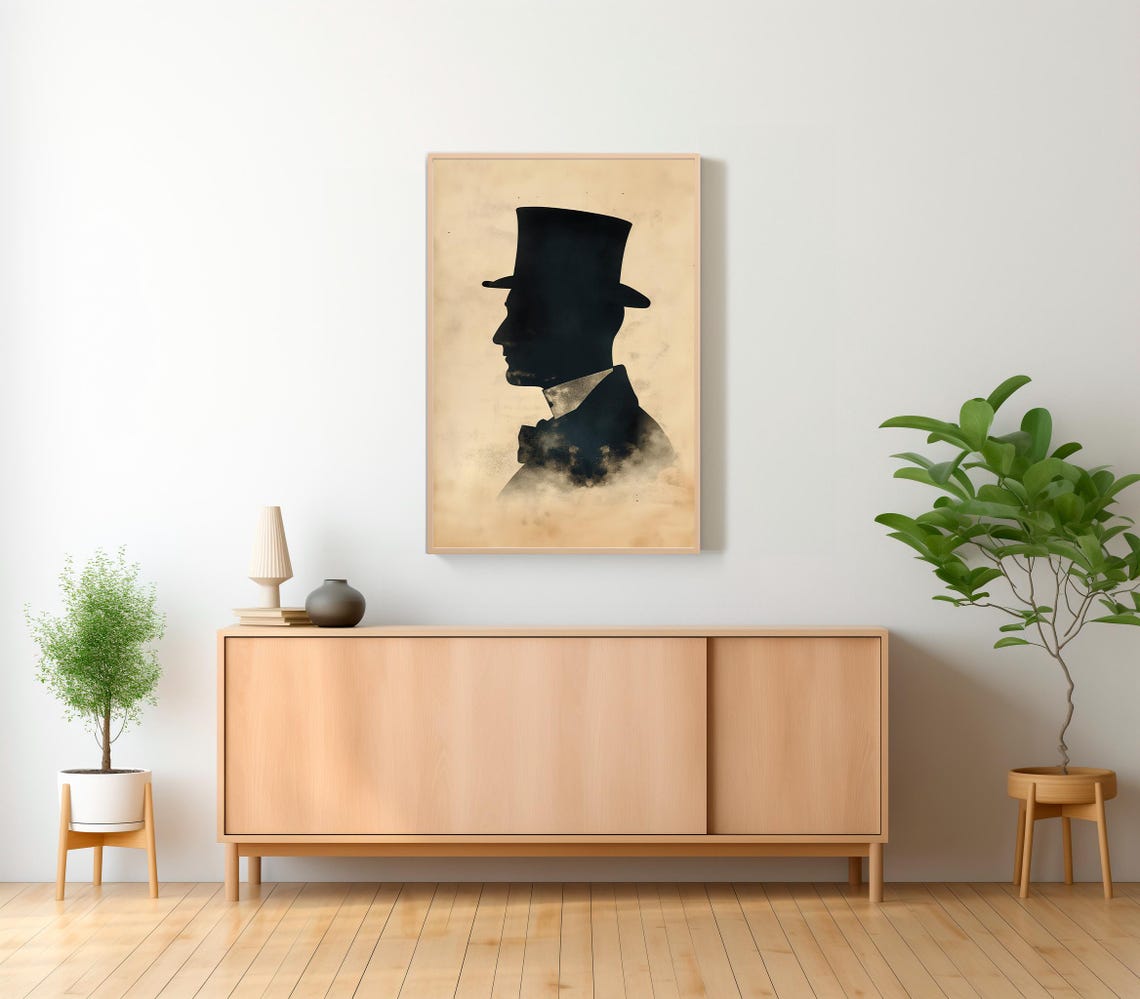 Moody Vintage Silhouette Vintage Prints Victorian Winter - Image 2