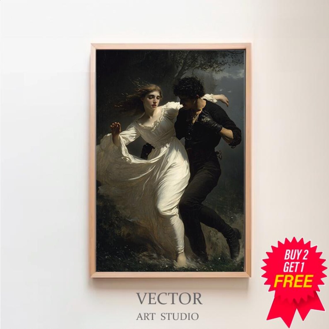Lilith And Her Lover Escape The Garden Lilith Art Vintage Dark Art Occult Poster Gothic Home Decor Witchcraft Wiccan Art Witch Print