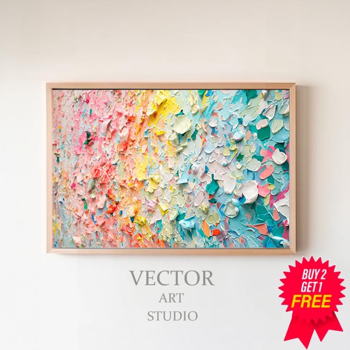 Colorful Abstract Contemporary Wall Art Print