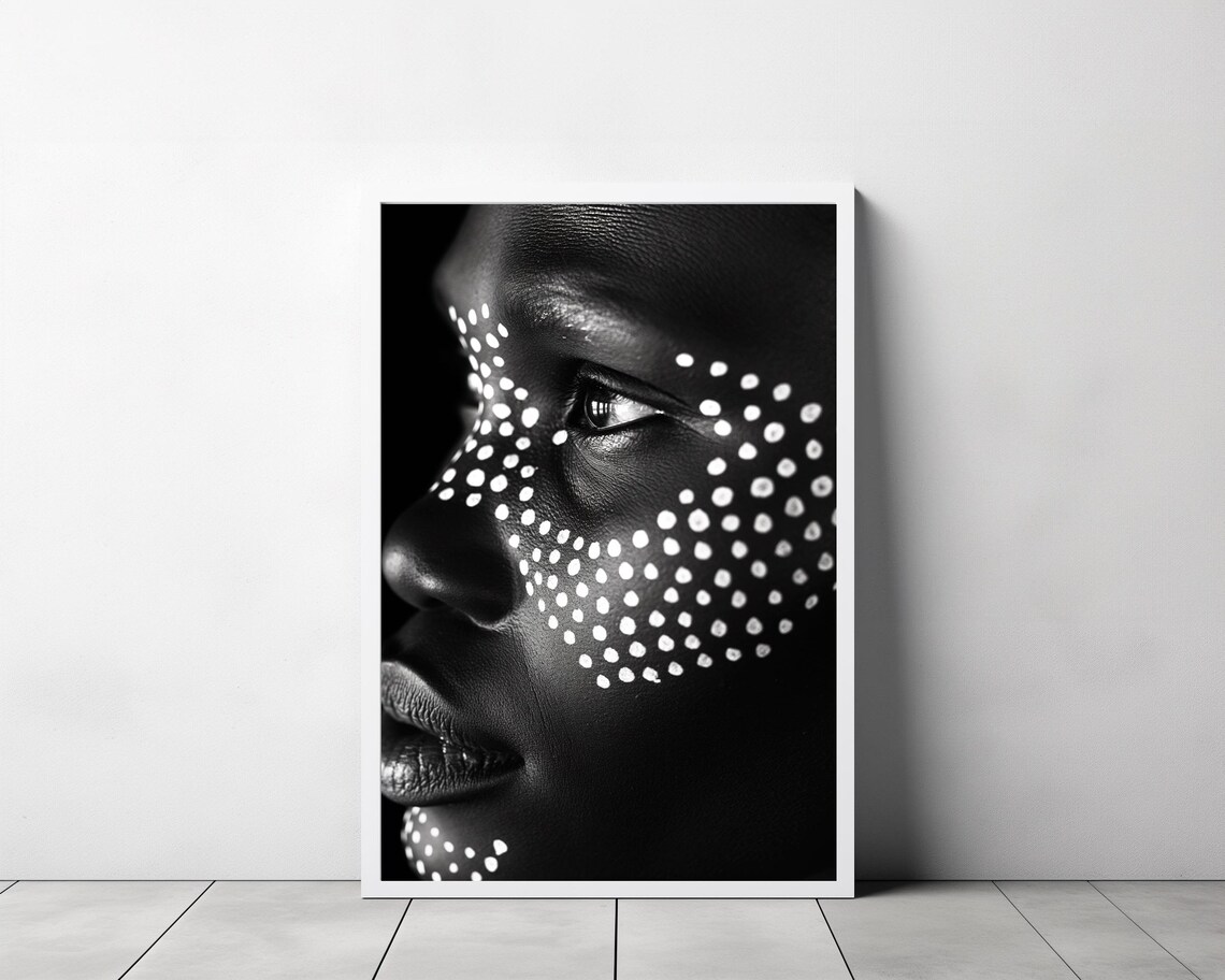 Black and White African Art, Cultural Art Print - Image 3