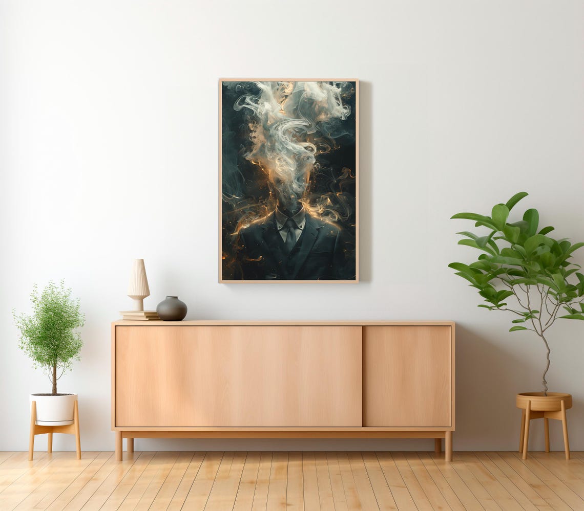 Moody Wall Art Moody Print Moodie Art Prints Moody Decor Moody Vintage Wall Art Darkness Moody Wall Art Moody Modernism Moody Dark Wall Art - Image 2