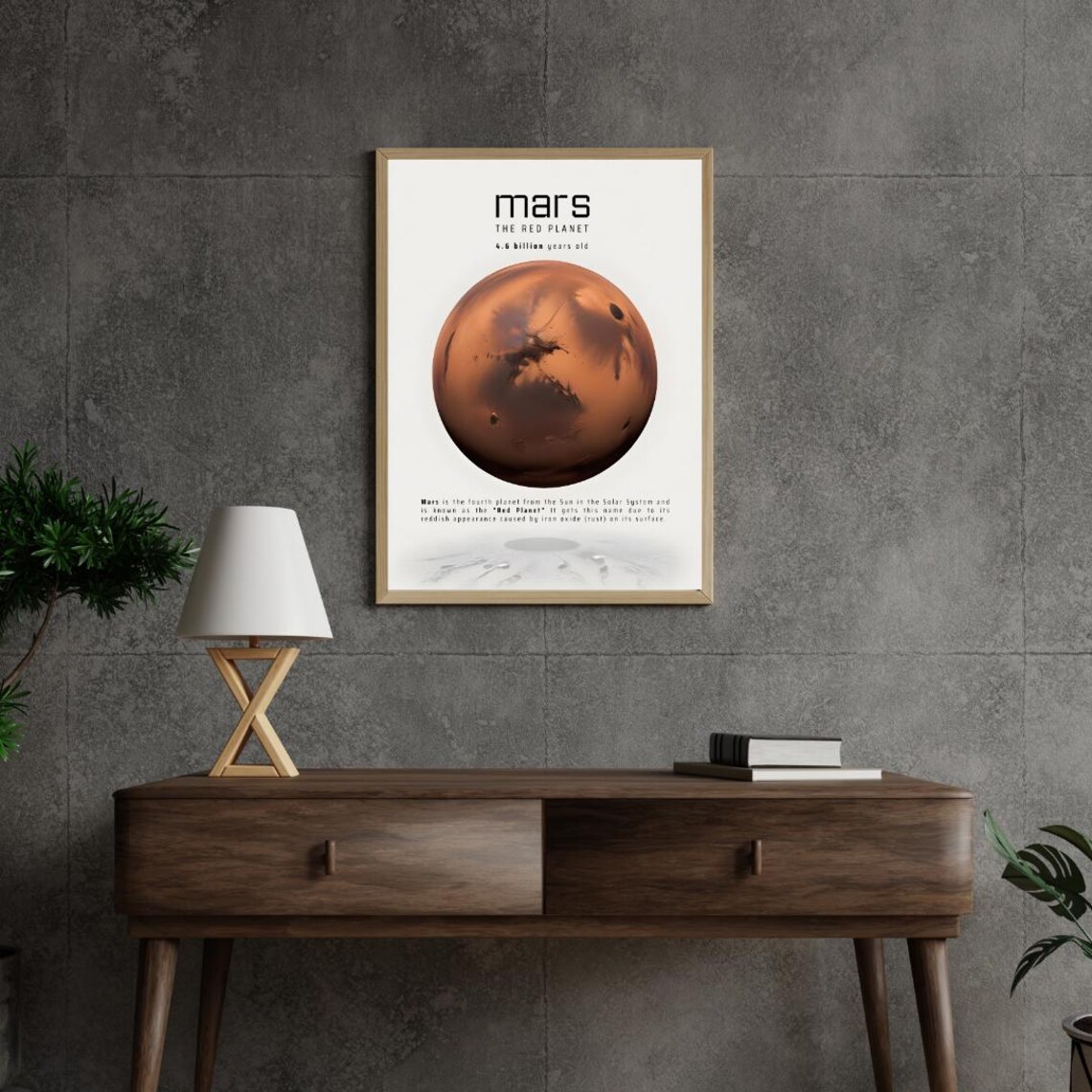Mars Planet From Space Art Print, Space Art - Image 2