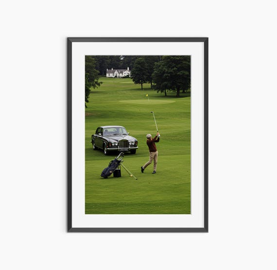 Golf Prints Photography Poster Wall Art Old Money Living Room Museum Quality