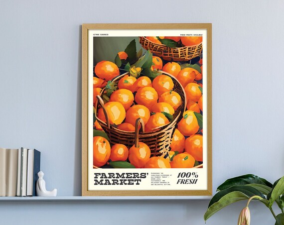 Sunny Citrus Delight Handwoven Basket Of Fresh Oranges Farmers Market Harvest Kitchen Decor And Gift Idea
