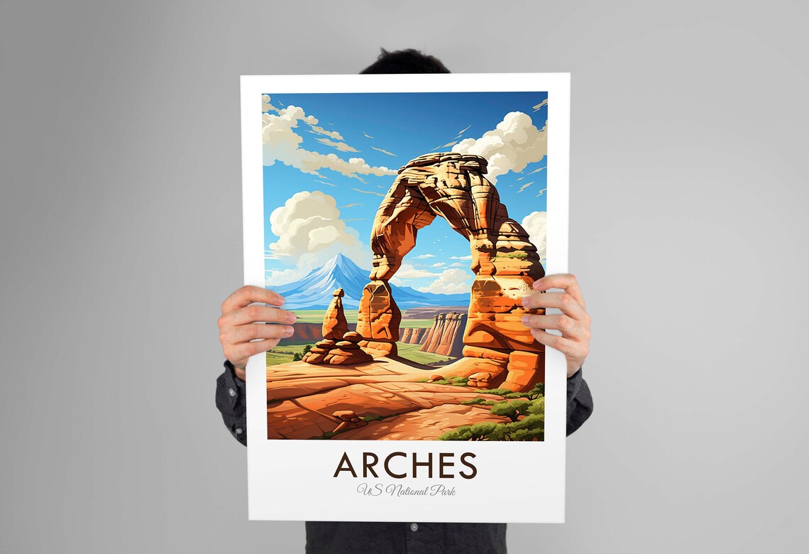Arches National Park Delicate Arch Utah Desert Sunset Poster - Image 2