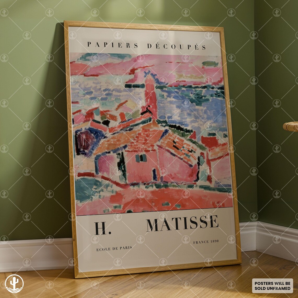 Henri Matisse Coastal Village Church Fauvist Scene Art Poster
