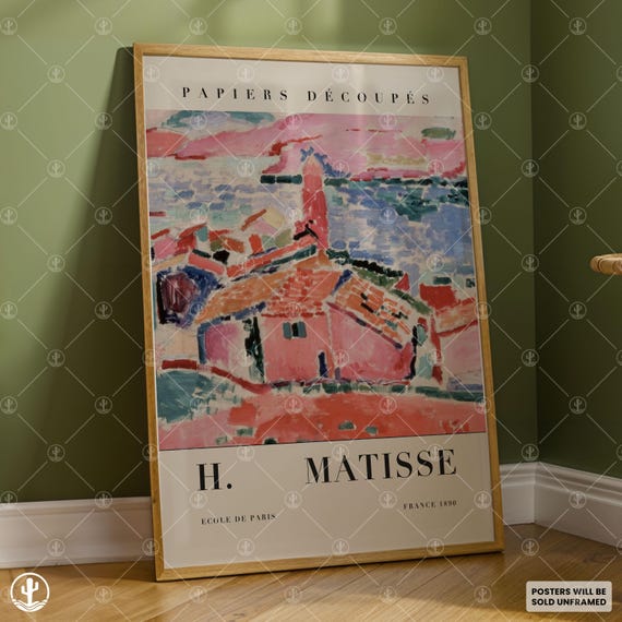 Henri Matisse Poster Wall Art Painting Landscape Prints Museum