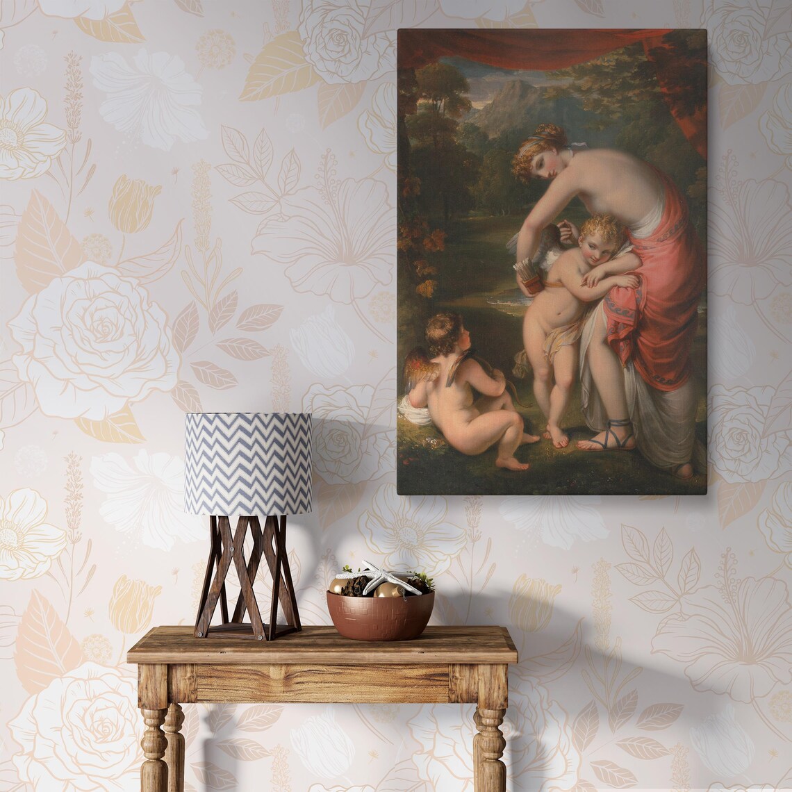Venus And Cupid - Classical Mythological Art Print - Image 3