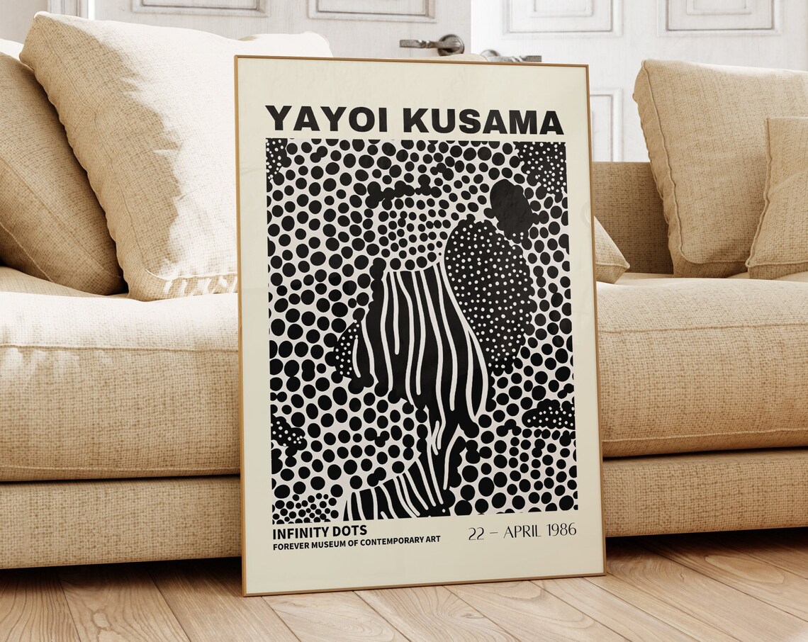 Yayoi Kusama Abstract Japanese Gallery Wall Art Poster