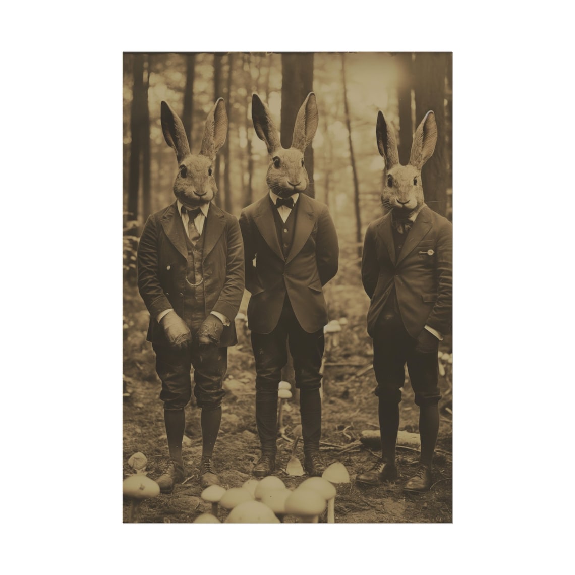 Mystic Rabbit Cult Of The Forest Art Print - Image 2