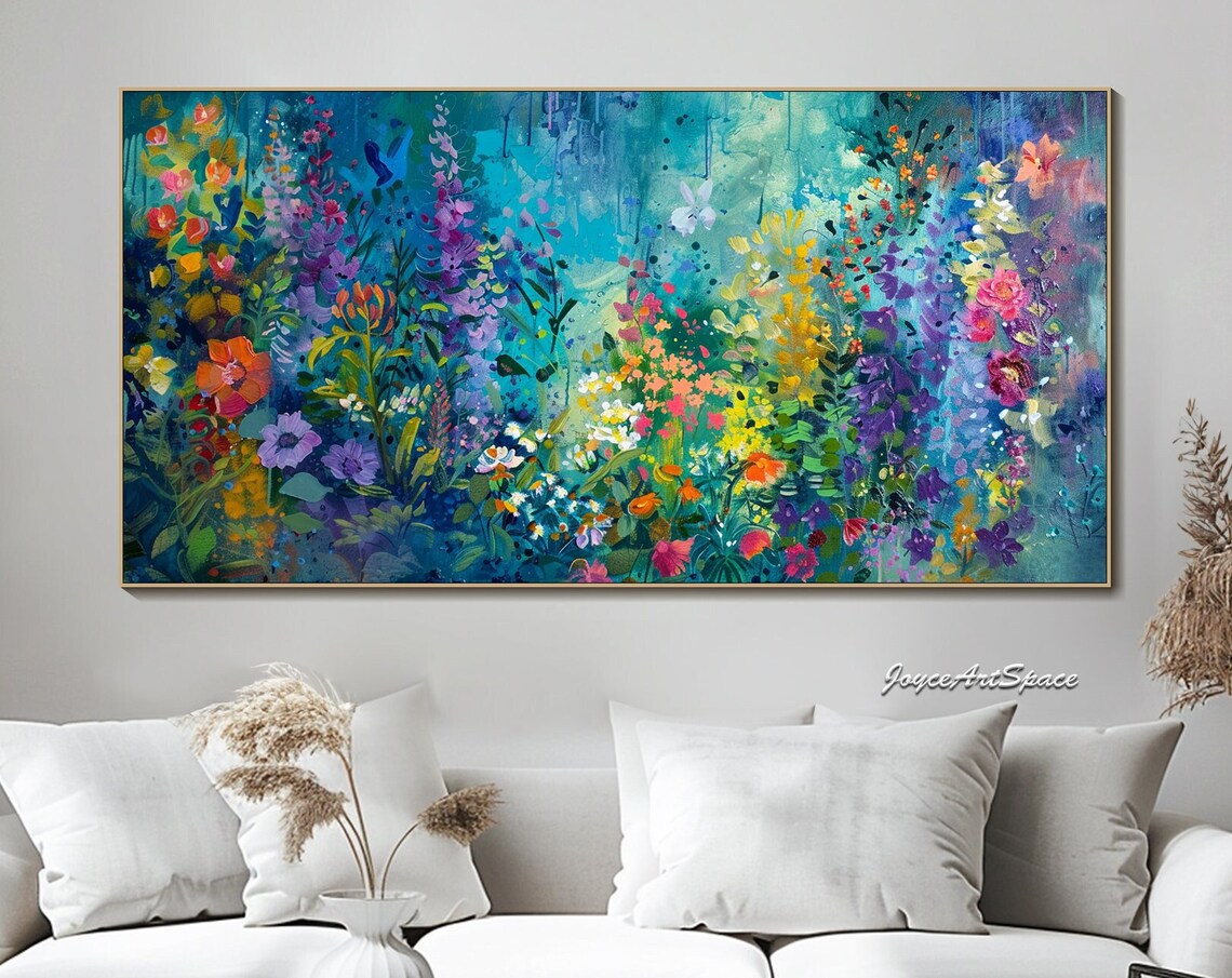 Abstract Flower Painting, Modern Floral Art Print