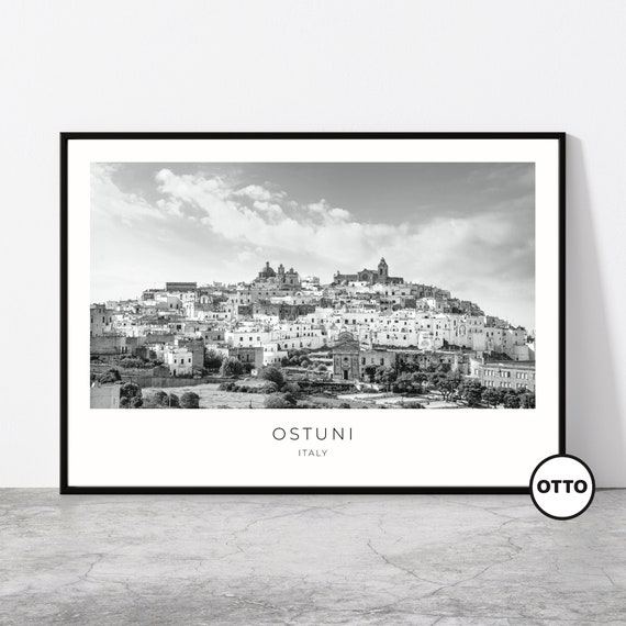Ostuni Cityscape Art Print, Apulia Italy