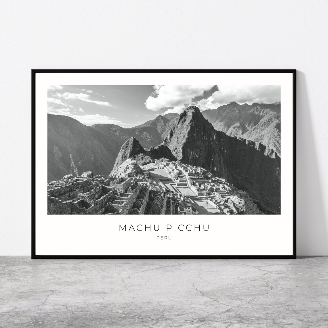 Machu Picchu Travel Poster, Peruvian Wall Decor