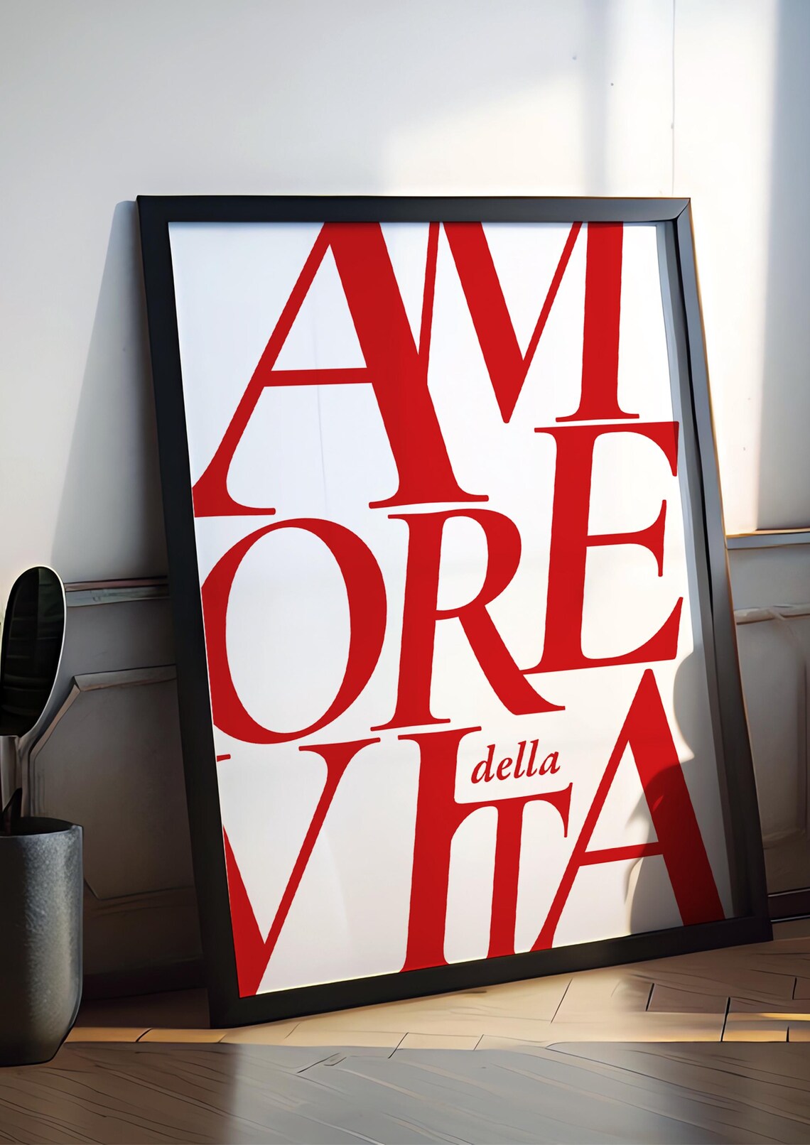 Amore Della Vita Elegant Typographic Poster