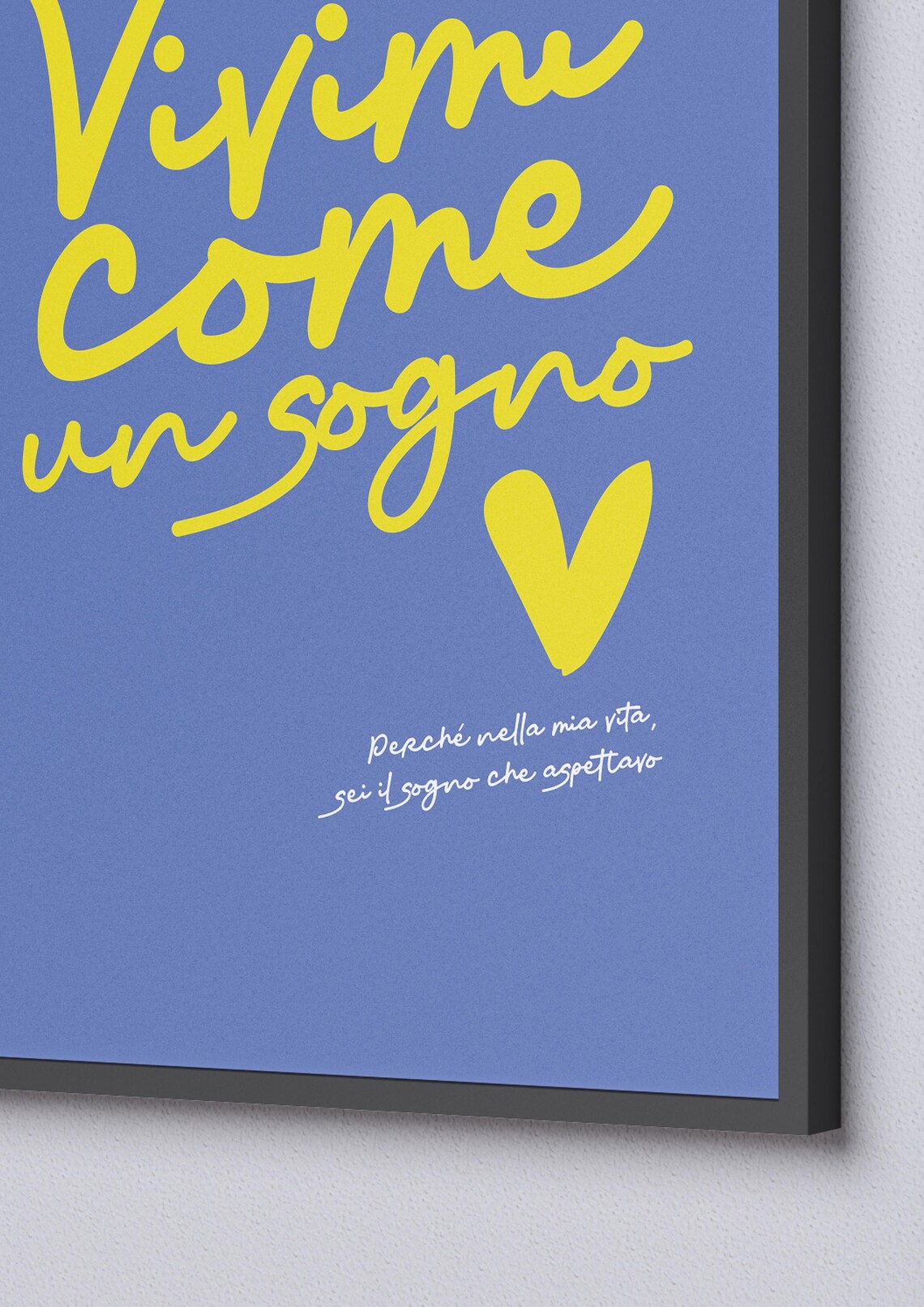 Vivimi Come Un Sogno, Modern Artistic Poster - Image 3