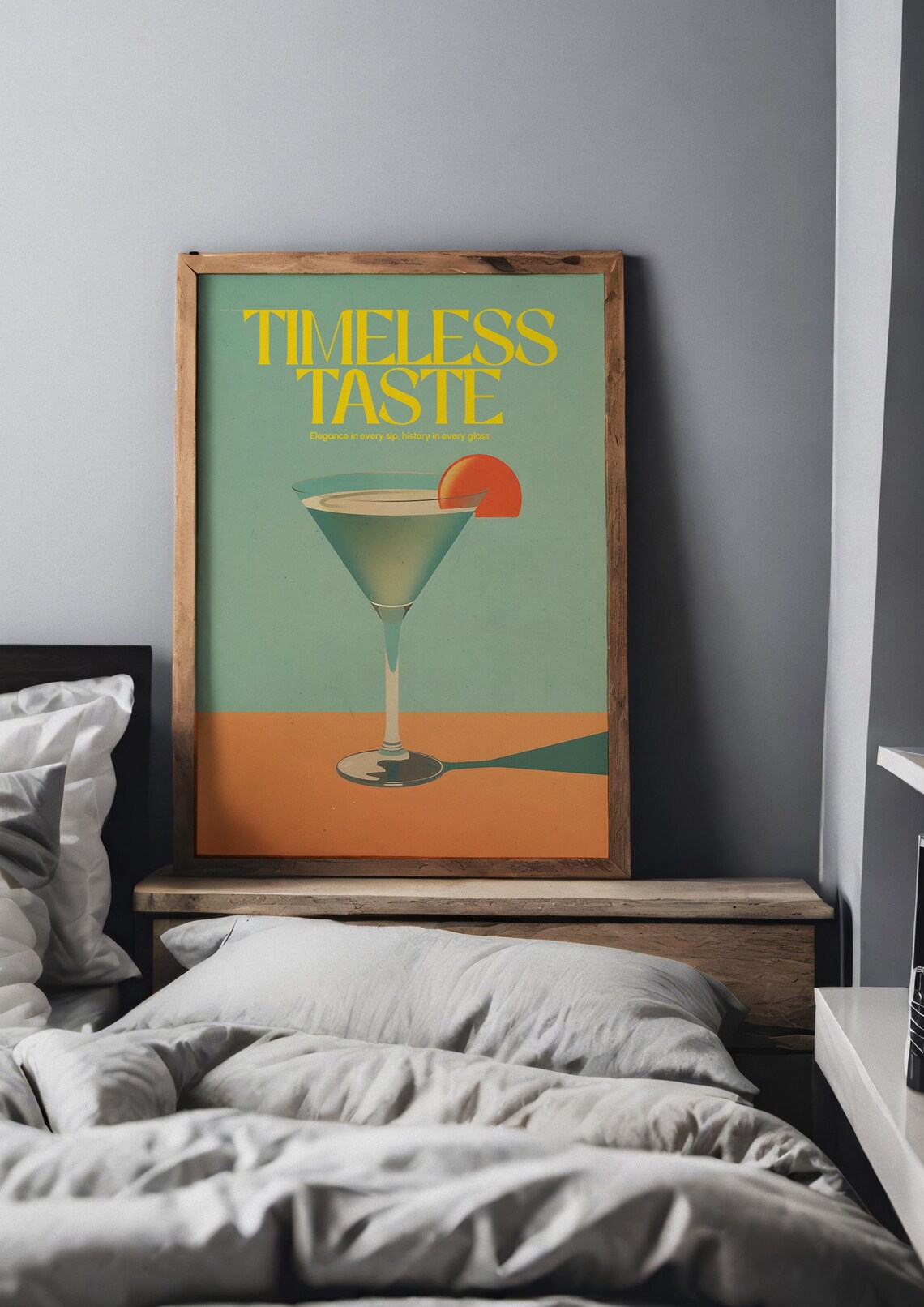 Timeless Taste Retro Cocktail Poster, Vintage Style - Image 3