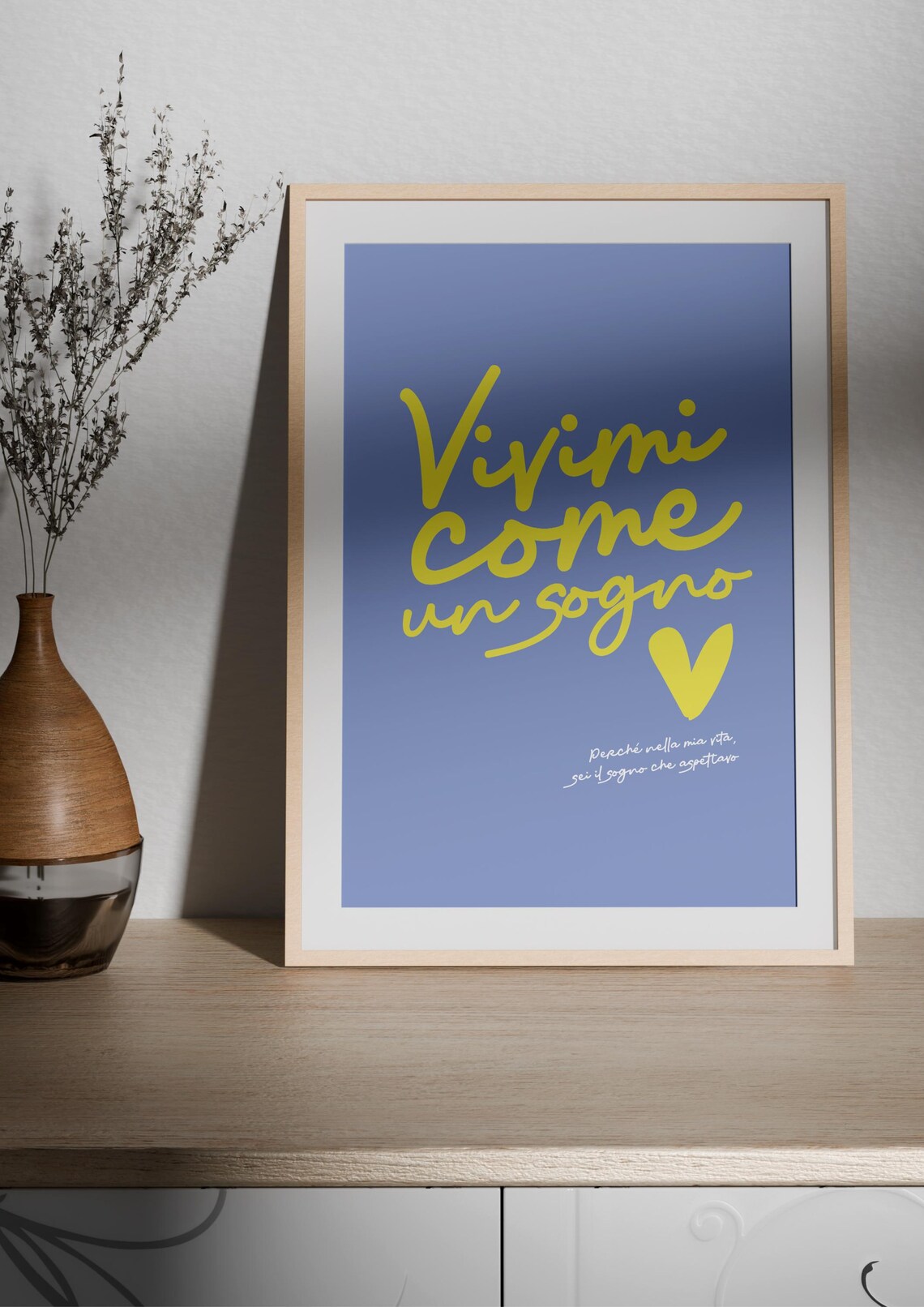 Vivimi Come Un Sogno, Modern Artistic Poster - Image 2