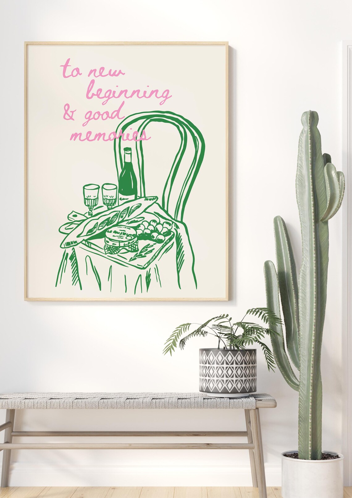 To New Beginnings Good Memories, Minimalist Typography - Image 3