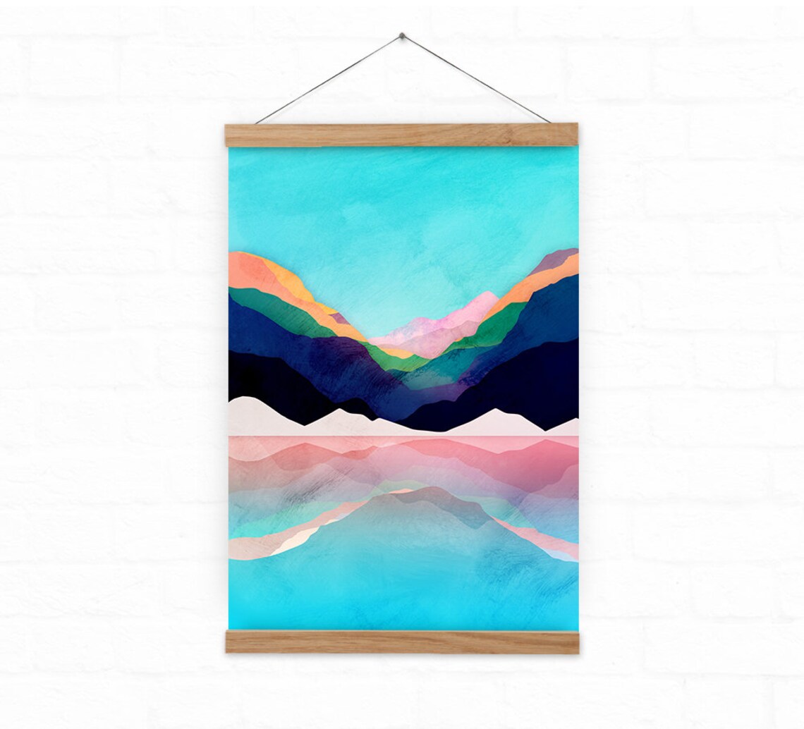 Mountain Landscape Art Print, Nature Wall Decor - Image 3
