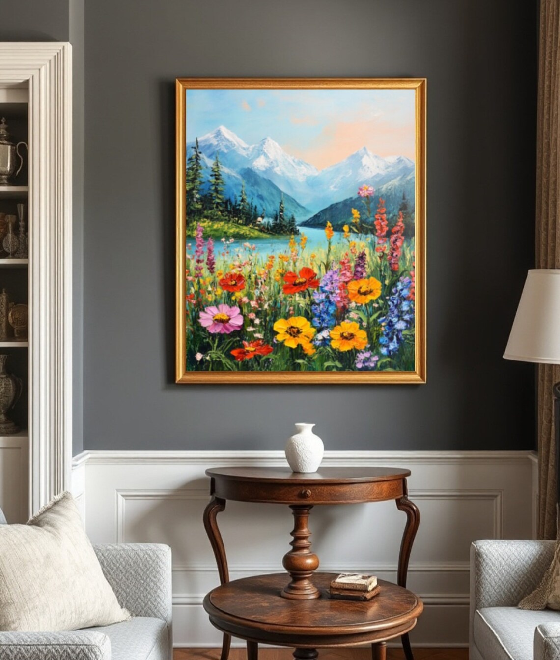 Wildflower Print Botanical Mountain Art Print - Image 2