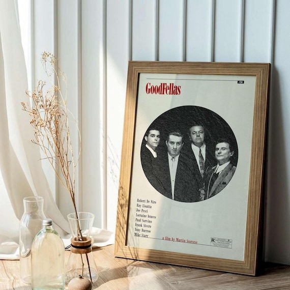 GoodFellas Minimalist Movie Poster Scorsese Gangster Film Art