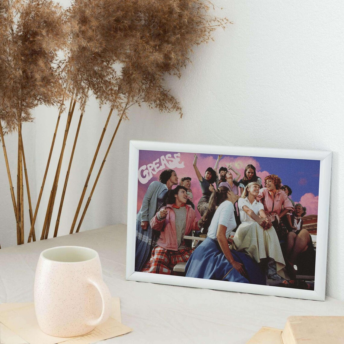 Grease Mid-Century Vintage Movie Art Print - Image 3