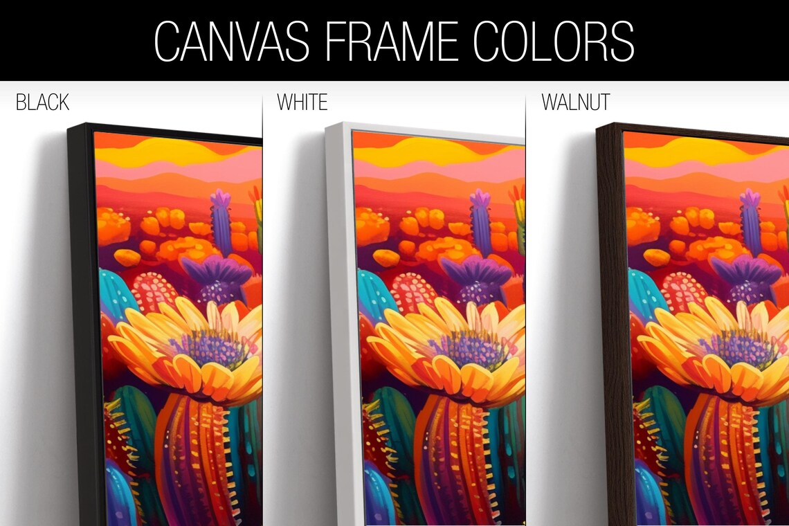 Desert Saguaro Bloom Panoramic Wall Art Print - Image 2