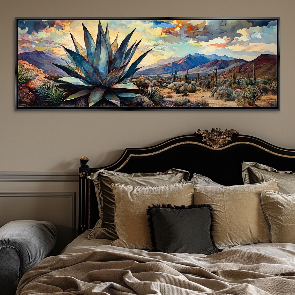 Agave Plant Southwest Desert Scene Poster Print - Image 4