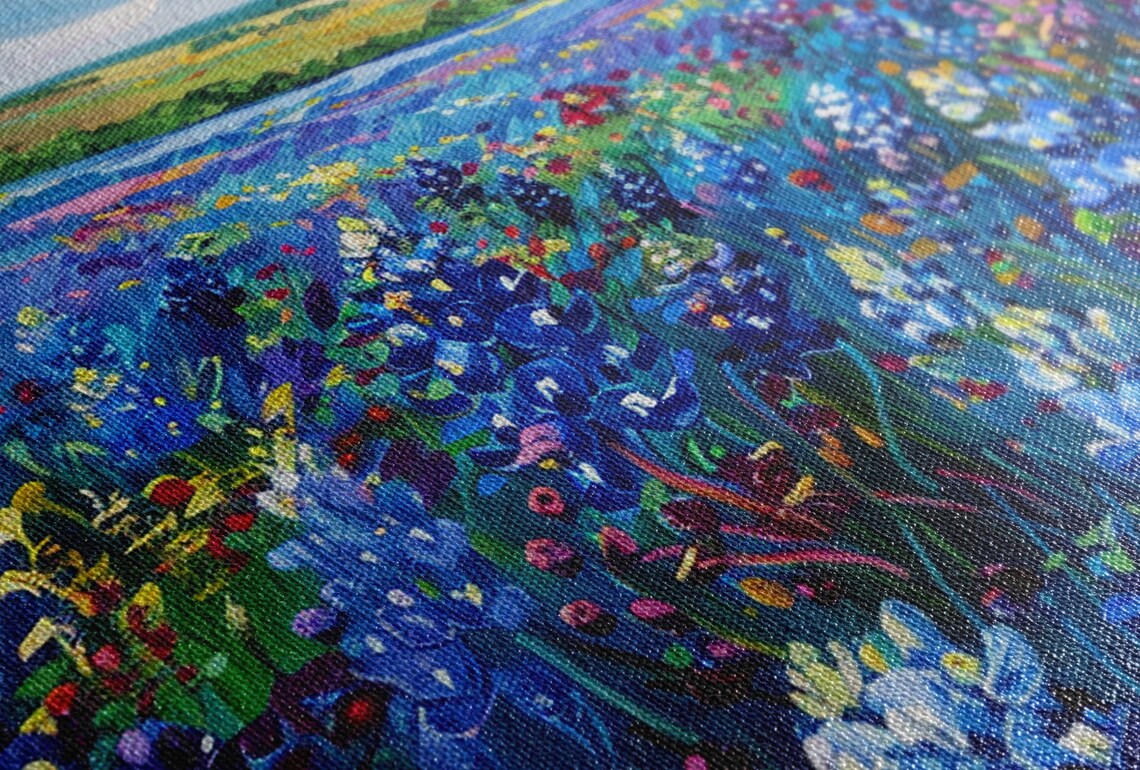 Texas Bluebonnet Field, Hill Country Harmony Travel Poster - Image 3