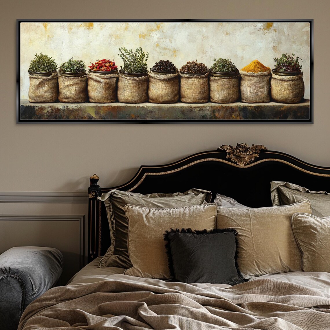 Fresh Herbs and Spices Kitchen Wall Art Print - Image 3