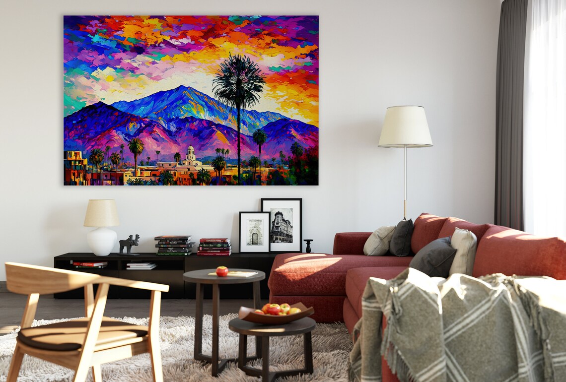Palm Springs Print, California Landscape Art Print - Image 2