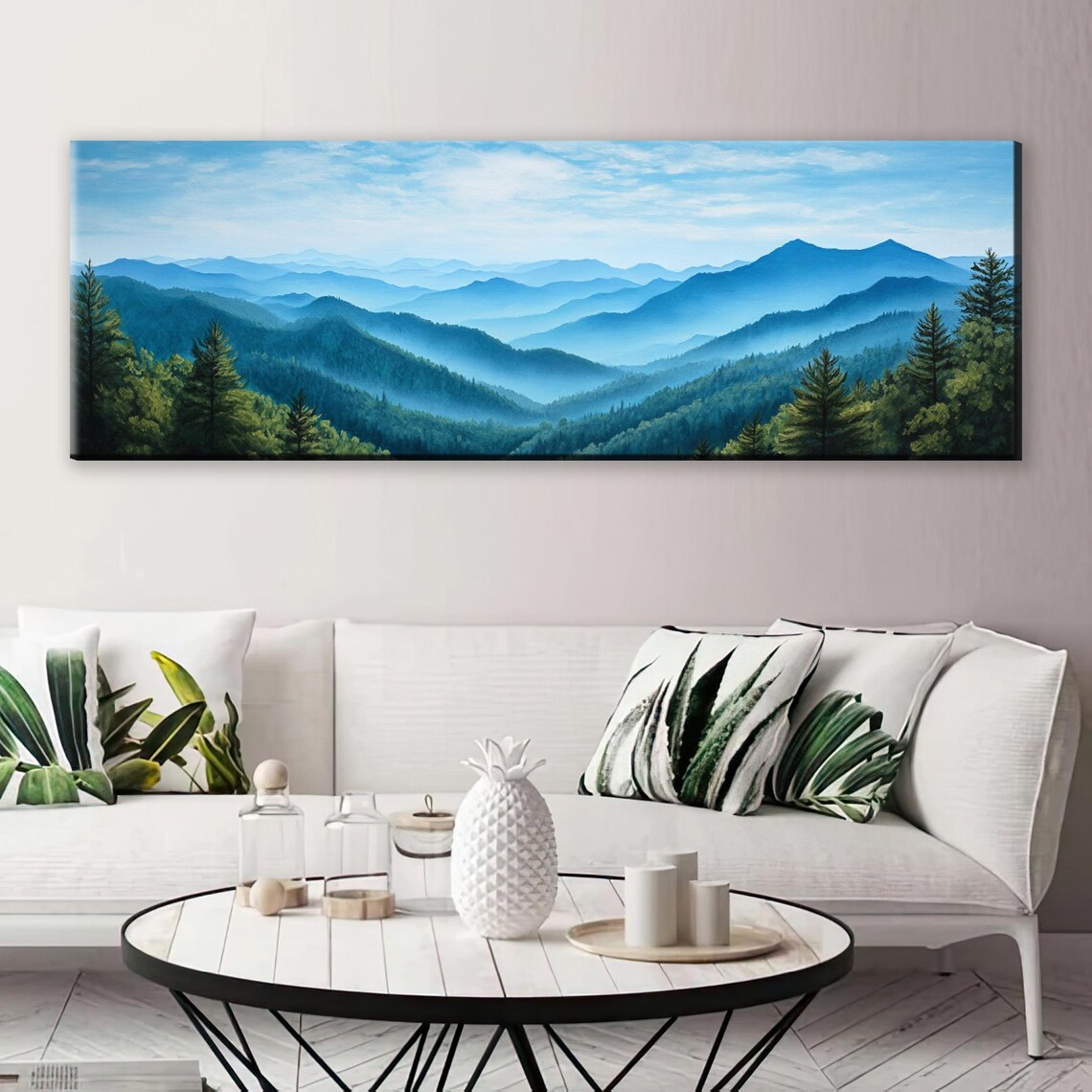 Great Smoky Mountains Panoramic Landscape Art Print - Image 5