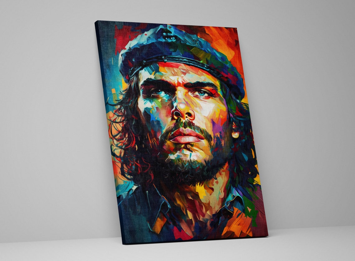 Che Guevara Revolutionary Portrait Beret Colorful Icon Art Poster - Image 5