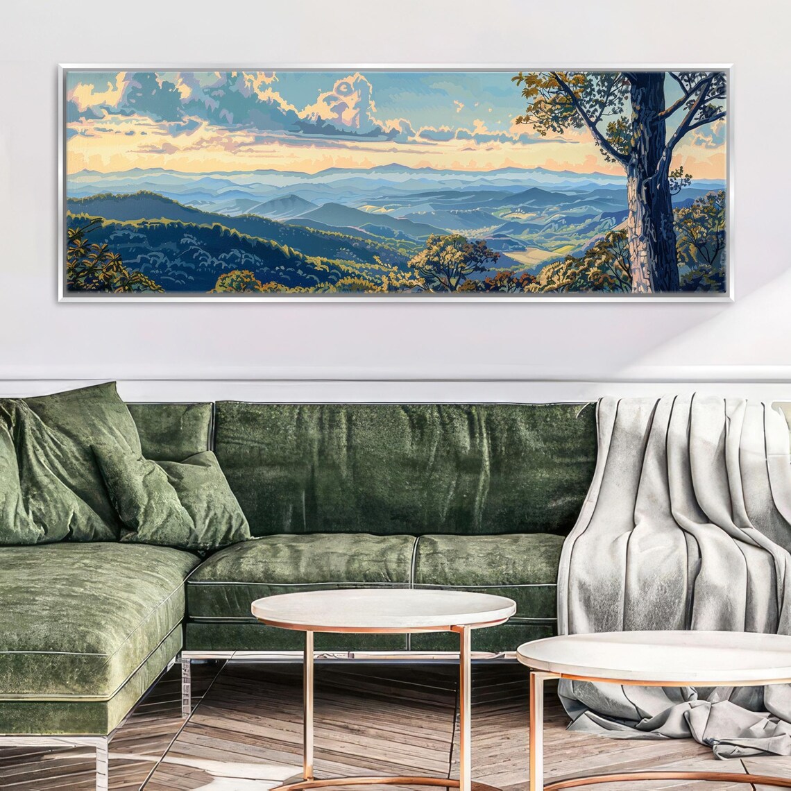 Blue Ridge Mountain National Park Panoramic Art Print - Image 4