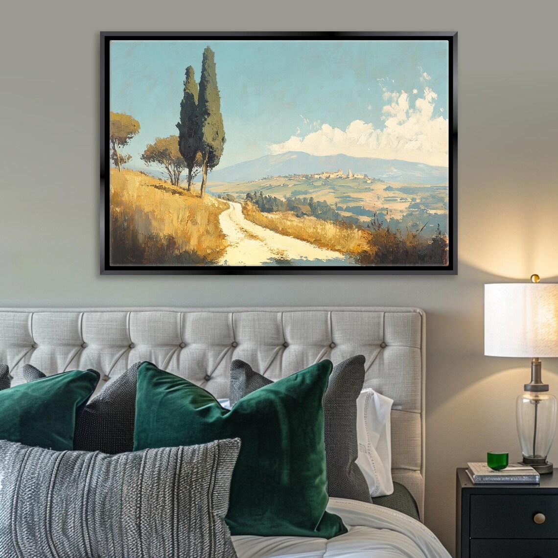 Vintage Italian Countryside Landscape Art Print - Image 3