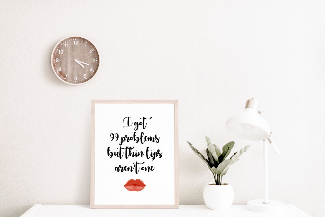 Botox Lip Filler Aesthetic Clinic Quote Art Print - Image 2