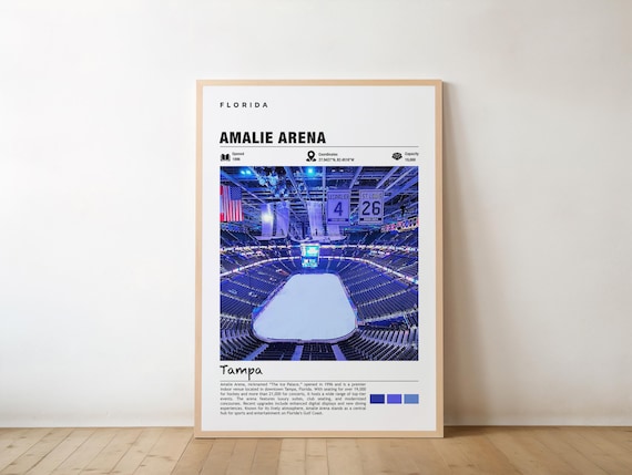 Amalie Arena Tampa Hockey Stadium Interior Travel Photo Poster